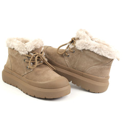 Energy Ghete dama stil UGG I1400 taupe velur ID5212-TPEV