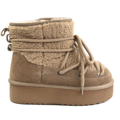 Energy Ghete dama ghete dama Hugh Platform stil INUIKII I1265 taupe velur ID5213-TPEV