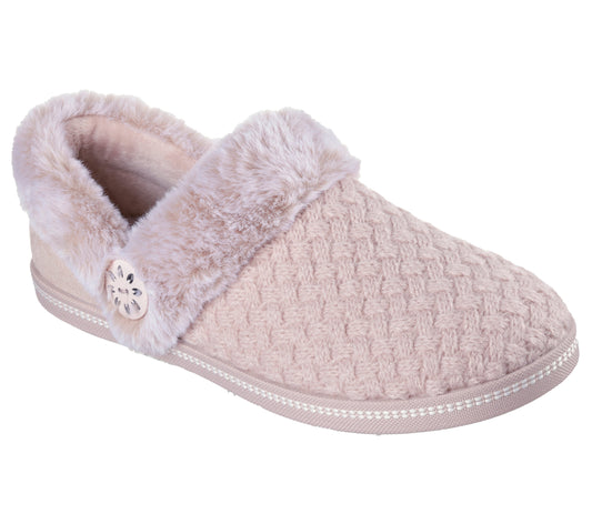 Skechers Papuci de casa dama COZY CAMPFIRE FROSTY PROMISE 169041 BLUSH ID5225-BLSH