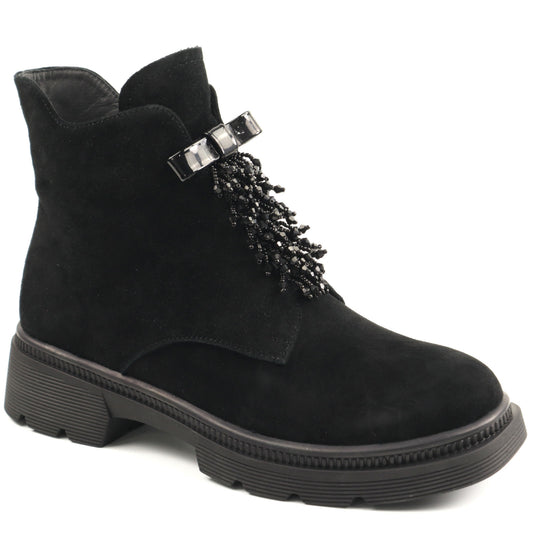 Feeling Ghete dama piele naturala 25 104 01 BLACK ID5257-BLK