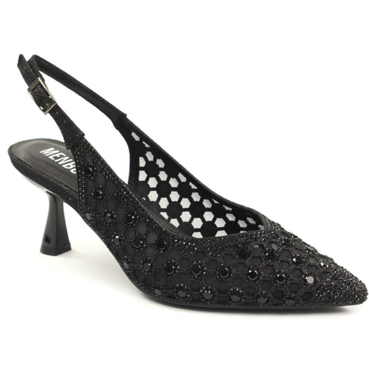 Menbur Pantofi dama decupati AM728 negru ID5351-NG