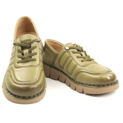 Formazione Pantofi dama piele naturala KM2583 GREEN ID5377-GRN