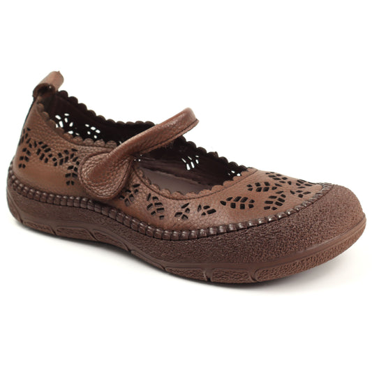 GRYXX Pantofi dama piele naturala 9VZM80008B 02 N maro ID5380-MARO