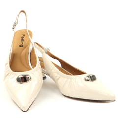 Feeling Pantofi dama piele naturala 58038 WHITE ID5398-WHT