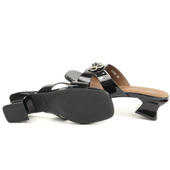 Feeling Papuci dama piele naturala 31080 BLACK ID5399-BLK