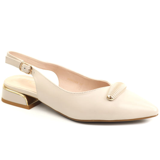 Epica Pantofi dama decupati piele naturala JIJI80032B 52 N CREAM ID5418-CREAM