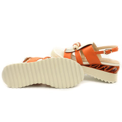 Anna Viotti Sandale dama piele naturala D106 RD909 A824 orange ID5427-ORG