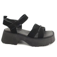 Anna Viotti Sandale dama piele naturala D113 OWS003 1BLACK BLACK ID5429-BLK