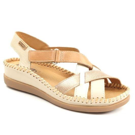 Pikolinos Sandale dama piele naturala W8K 0741C2 MARFIL ID5434-MARF