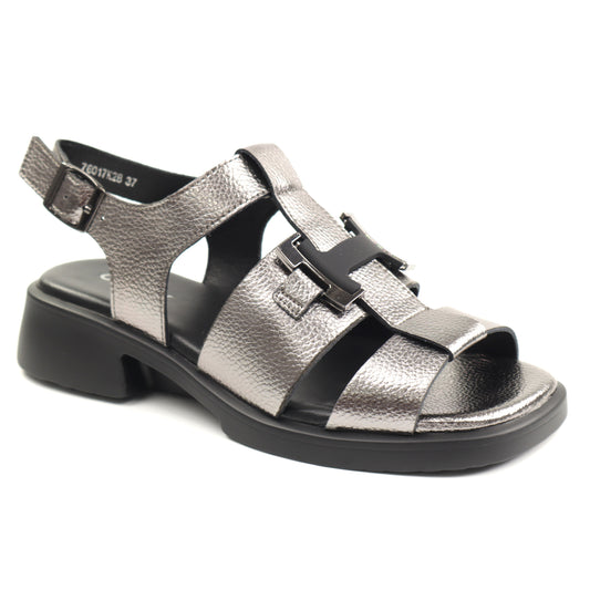 GRYXX Sandale dama piele naturala H176017K2B 18 N SILVER ID5437-SLV