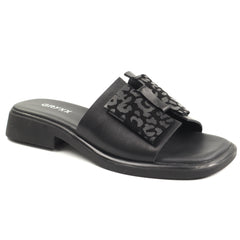 GRYXX Papuci dama piele naturala H36A038 9A 01 N BLACK ID5441-BLK