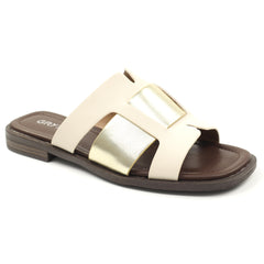 GRYXX Papuci dama piele naturala W1V1352 G17 6A 03 N BEIGE ID5446-BEIGE