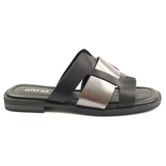 GRYXX Papuci dama piele naturala W1V1352 G17 6B 01 N BLACK ID5447-BLK