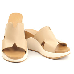 Formazione Papuci dama piele naturala 2555 apricot ID5450-APR