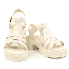 Formazione Sandale dama piele naturala TP1007 1 CREAM ID5453-CREAM