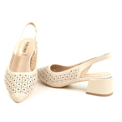 Karisma Pantofi dama decupati piele naturala JYJY60005B 02 N bej ID5458-BEJ