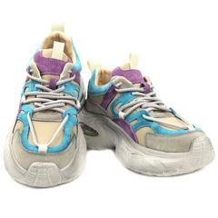 Pantofi dama piele naturala HY2122 BLUE/PURPLE ID5460-BLPR