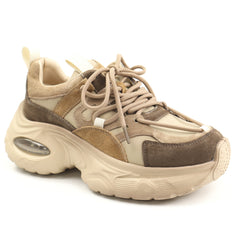 Franco Gerardo Pantofi dama piele naturala HY2122 COFFEE/YELLOW ID5460-CFYL