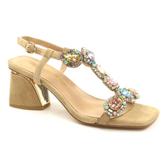 Alma En Pena Sandale dama piele naturala V263050 bej velur ID5464-BJV