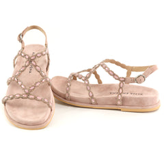Alma En Pena Sandale dama piele naturala V267100 roz velur ID5471-ROZV
