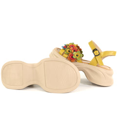 Pass Collection Sandale dama piele naturala 3OLY80012B 08 N galben ID5491-GLB