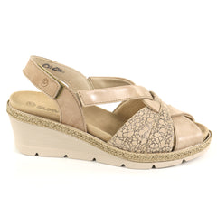 Suave Sandale dama piele naturala SU22008VJT VENICE 03 N bej ID5493-BEJ