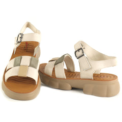 Pass Collection Sandale dama piele naturala J9J980009B 52 N crem ID5498-CRM