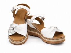 Anna Viotti Sandale dama piele naturala D22 S571 alb ID5500-ALB