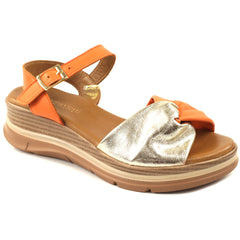 Anna Viotti Sandale dama piele naturala D22 S571 orange ID5500-ORG