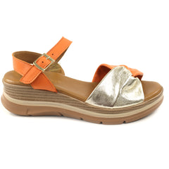 Anna Viotti Sandale dama piele naturala D22 S571 orange ID5500-ORG