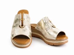 Anna Viotti Papuci dama piele naturala D22 S626 BEIGE ID5504-BEIGE