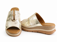 Anna Viotti Papuci dama piele naturala D22 S626 BEIGE ID5504-BEIGE