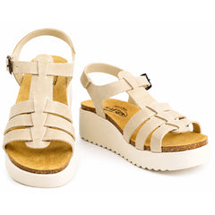 Plakton Sandale dama piele naturala 336444 bej ID5514-BEJ