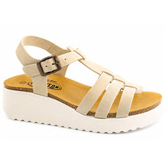 Plakton Sandale dama piele naturala 336444 bej ID5514-BEJ
