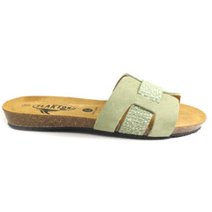 Plakton Papuci dama piele naturala 406207 MINT ID5515-MNT