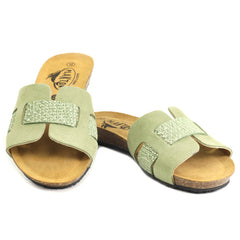 Plakton Papuci dama piele naturala 406207 MINT ID5515-MNT