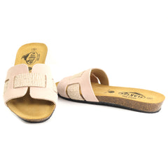 Plakton Papuci dama piele naturala 406207 roz ID5515-ROZ