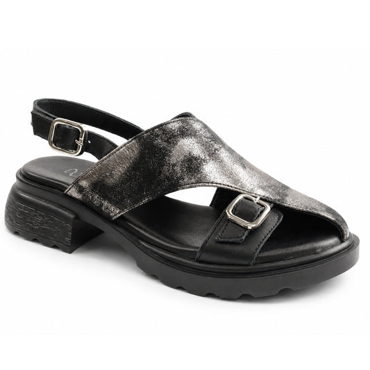 Anna Viotti Sandale dama piele naturala D22 S636 BLACK ID5519-BLK