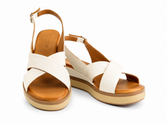 Anna Viotti Sandale dama piele naturala D58 66349 CREAM ID5521-CREAM