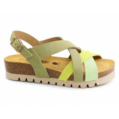 Plakton Sandale dama piele naturala 355888 15 vernil multicolor ID5523-VERM