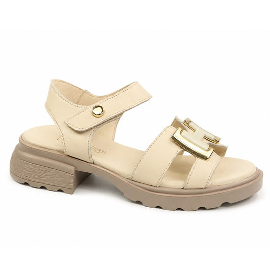 Anna Viotti Sandale dama piele naturala D22 S640 bej ID5526-BEJ