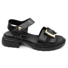 Anna Viotti Sandale dama piele naturala D22 S640 negru ID5526-NG