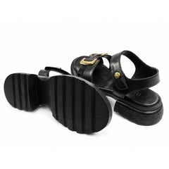 Anna Viotti Sandale dama piele naturala D22 S640 negru ID5526-NG