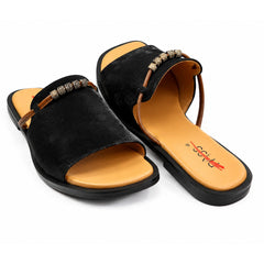Pass Collection Papuci dama piele naturala X4X460016A 01 N negru ID5533-NG