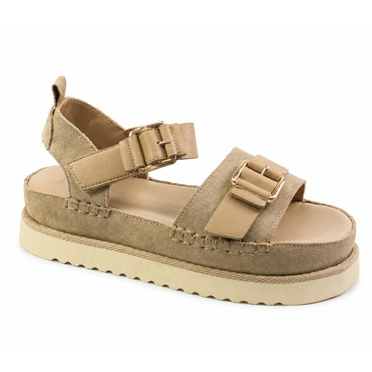 Anna Viotti Sandale dama piele naturala D113 OWS002 bej ID5535-BEJ