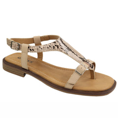 GRYXX Sandale dama piele naturala W1V1352 C27 1B M2 N nude ID5575-NUD