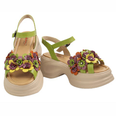Pass Collection Sandale dama piele naturala 3OLY80012C 06 N verde ID5594-VRD
