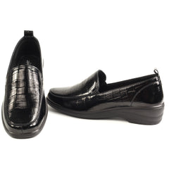 Pass Collection Pantofi dama X4X400017A 01 O negru croco lac ID5598-NGCRL