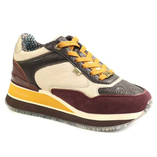 Anekke Sneakers dama London 43307 045 BURGUNDY ID5604-BURG