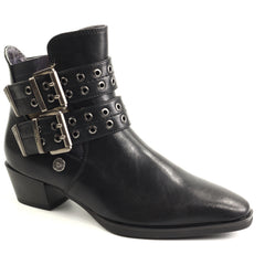 Ghete dama piele naturala Auriga 433 BLACK ID5632-BLK